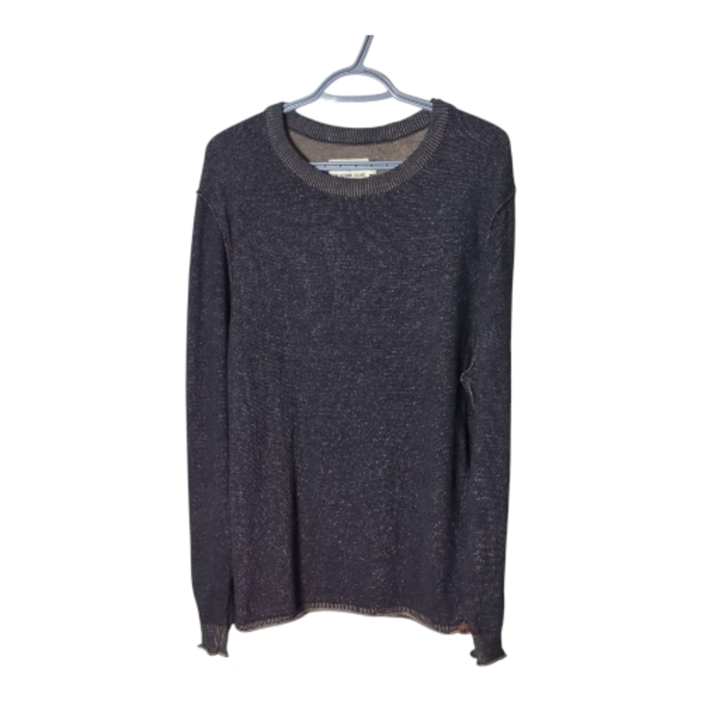 The Normal Brand Brown‎ Black Marled Pullover Sweater Size Large